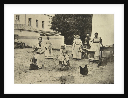 Making jam in the courtyard of Leo Tolstoys house, Yasnaya Polyana, near Tula, Russia, 1900 by Sophia Tolstaya