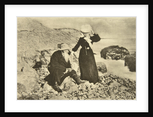 Russian author Leo Tolstoy and his wife Sophia by the Black Sea, Crimea, Russia, 1902 by Sophia Tolstaya