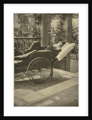 Russian author Leo Tolstoy recovering in Gaspra, Crimea, Russia, 1902. by Sophia Tolstaya