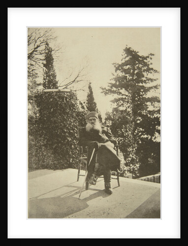 Russian author Leo Tolstoy, Gaspra, Crimea, Russia, 1902. by Sophia Tolstaya