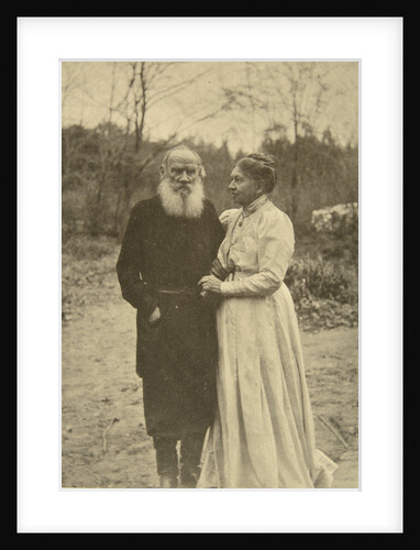 Russian author Leo Tolstoy and his wife, Sophia, Russia, 23 September 1910. by Sophia Tolstaya