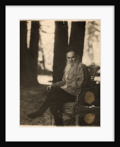Russian author Leo Tolstoy, Yasnaya Polyana, near Tula, Russia, 1908 by Sergey Produkin-Gorsky