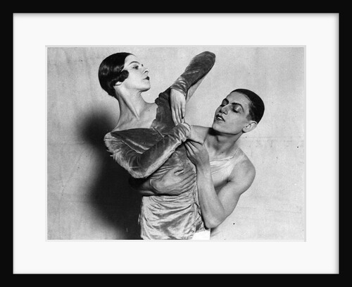 Alice Nikitina and Serge Lifar, Russian ballet dancers, 1924 by Anonymous