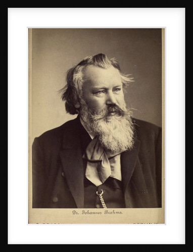 Johannes Brahms, German composer and pianist, 1889 by C Brasch