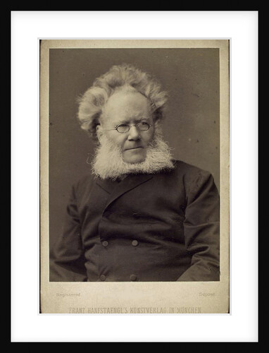 Henrik Ibsen, Norwegian playwright and poet, late 19th or early 20th century. by Franz Hanfstaengl