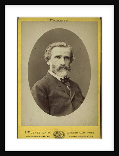 Giuseppe Verdi, Italian composer, late 19th century by Frederick Mulnier