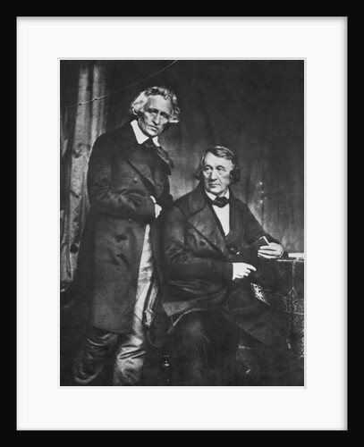 The Brothers Grimm, German authors, 1847 by Hermann Biow