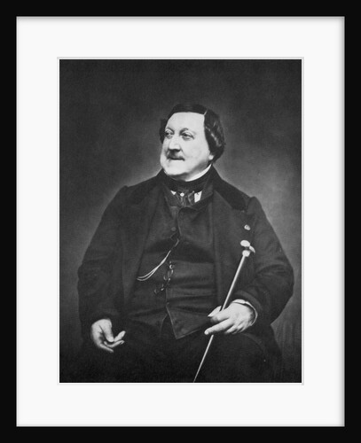 Gioachino Rossini, Italian composer, c1865 by Etienne Carjat