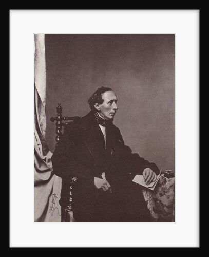 Hans Christian Andersen, Danish author, 19th century by Franz Hanfstaengl