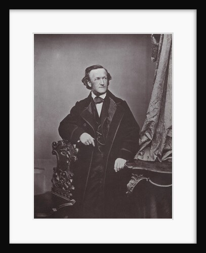 Richard Wagner, German composer, 1860s by Franz Hanfstaengl