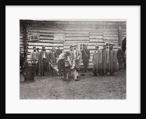 The chaining of prisoners, Sakhalin, Russia, 1890s by Innokenty Ignatievich Pavlovsky