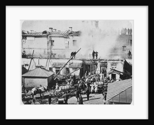 Fire in Moscow, Russia, 1872 by Unknown