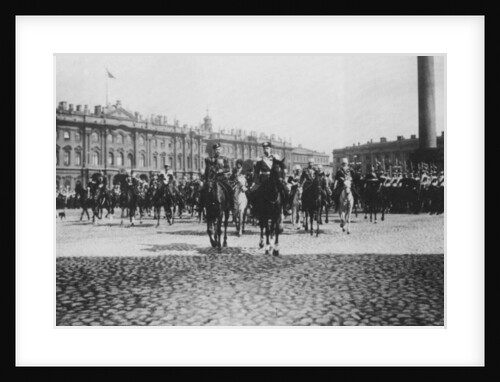 Emperor Franz Joseph I of Austria on a state visit to St Petersburg, Russia, 1897 by Unknown