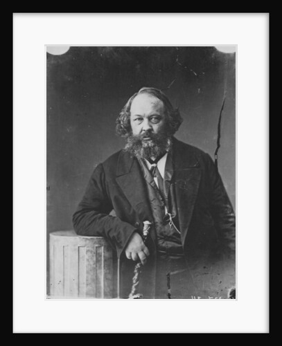 Mikhail Bakunin, Russian revolutionary and theorist of anarchism, c1863 by Gaspard-Felix Tournachon