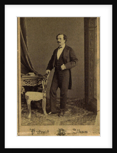 Marius Petipa, Russian ballet dancer and choreographer, c1855 by Charles Bergamasco