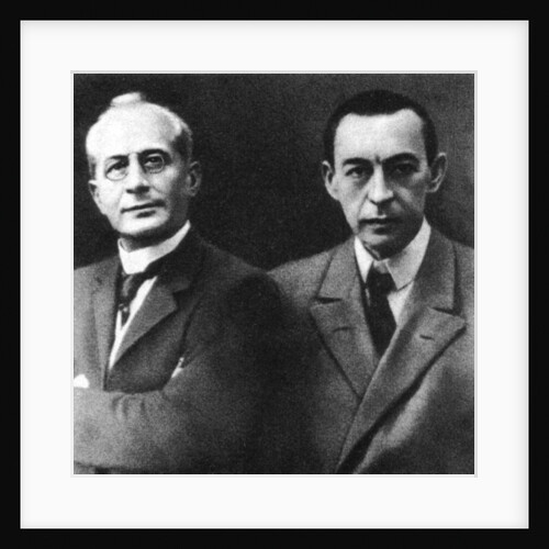Russian conductor Alexander Siloti and composer Sergei Rachmaninov, early 20th century by Unknown