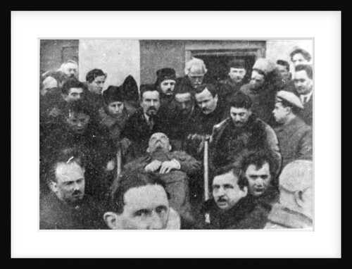 Members of the Central Committee carrying Lenins coffin, 27 January, 1924 by Unknown