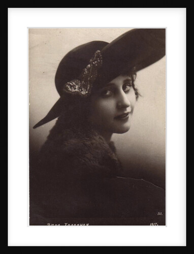 Vera Kholodnaya, Russian silent film actress, 1917. by Sakharov & Orlov