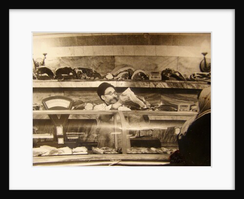 Meat counter in a Soviet food store, USSR, 1960s by Anonymous