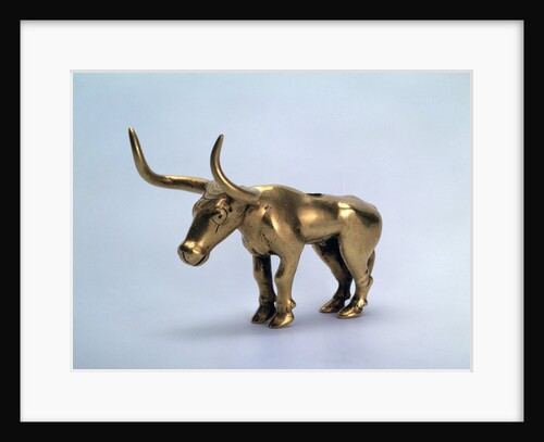 Gold figurine of a bull (piece from a pole of a canopy), Scythian, 3rd millenium BC by Unknown