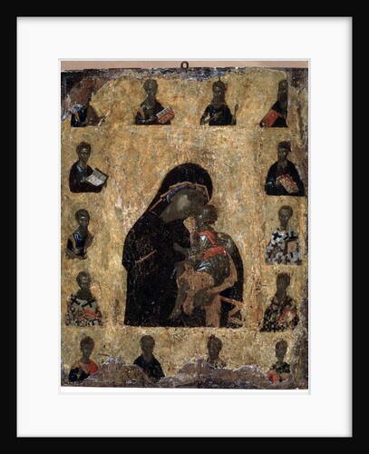 Virgin of Tenderness with the Saints (The Virgin Eleusa), Byzantine icon, 14th century by Unknown