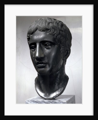 Marble head of Doryphoros (Roman copy after original by Polykleitos), c450-c440 BC by Unknown