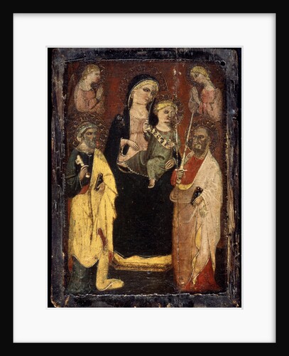 Madonna and Child enthroned with Saints Peter and Paul, c1400 by Master of San Jacopo a Muciano