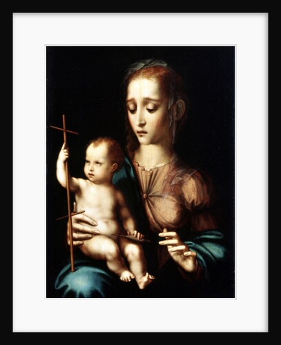 Madonna and Child with a Cross-shaped Distaff, 1570s by Luis de Morales