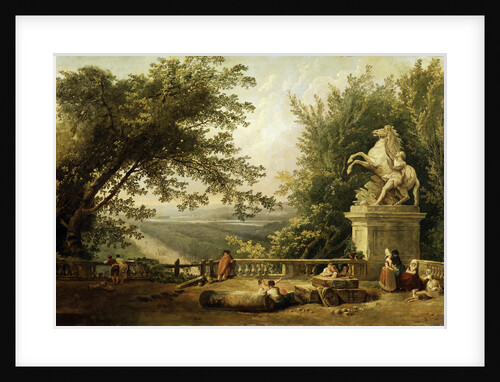 Terrace Ruin in a Park, c1780. by Hubert Robert