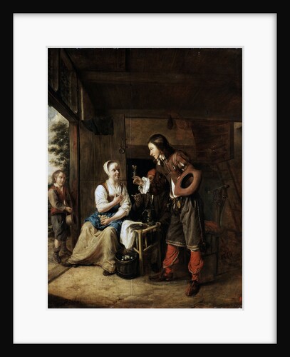 Warrior and Servant, 1653. by Pieter de Hooch