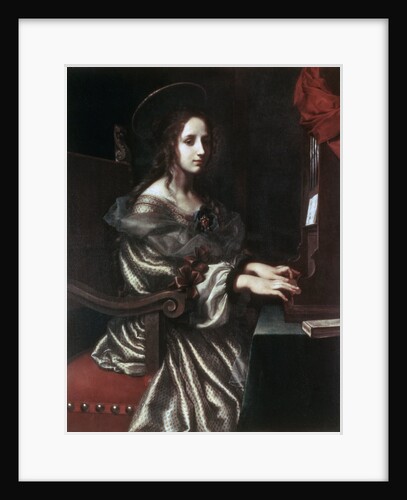 Saint Cecilia, 1640s. by Carlo Dolci