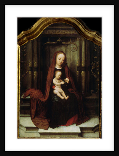 The Virgin and Child Enthroned, 16th century by Adriaen Isenbrandt