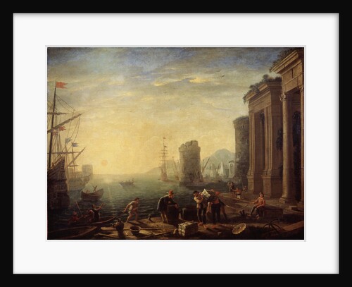 Morning in the Harbour, 1630s by Claude Lorrain