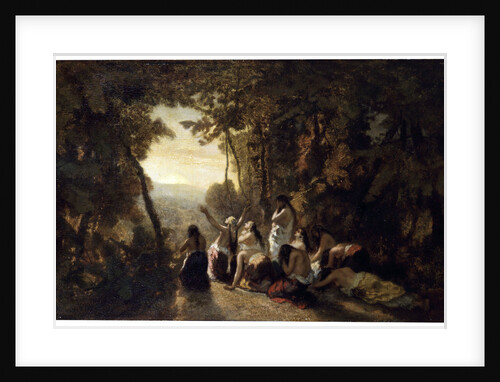 The Lament of Jephthahs Daughter, 1846. by Narcisse Virgile Diaz de la Pena