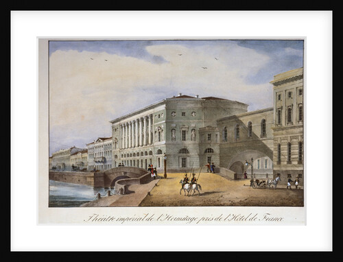 The Hermitage Theatre in St Petersburg, 1840s. by Anonymous