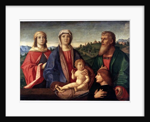 Madonna and Child with Saints and Donator, c1504 by Pasqualino Veneto