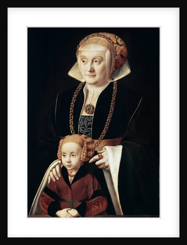 Portrait of a Lady with Daughter, c1530s-c1540s. by Bartholomaeus Bruyn the Elder
