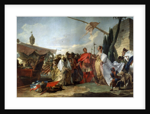 Caesar meeting Cleopatra, 1747. by Giovanni Domenico Tiepolo