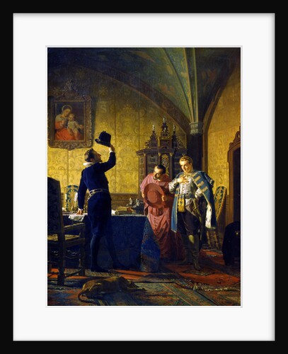 False Dmitry takes an oath of allegiance to King Sigismund III Vasa, 1874. by Nikolay Nevryov