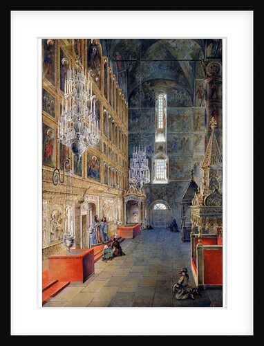 Interior in the Assumption Cathedral in the Moscow Kremlin, 1819 by Fyodor Yakovlevich Alexeev