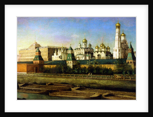 View of the Moscow Kremlin, 19th century by Nikolai Podklyuchnikov