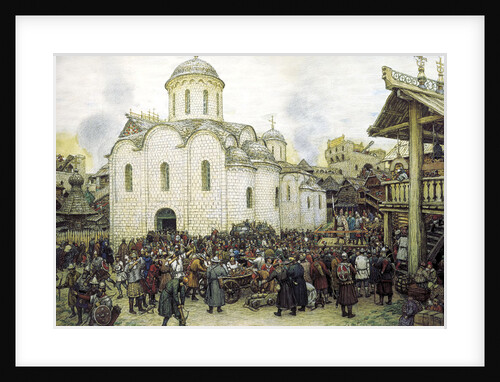 Khan Tokhtamyshs invasion of Moscow in 1382, 1918 by Apollinary Vasnetsov