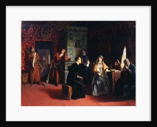 Marina Mniszech with her Father under Arrest, 1883. by Mikhail Petrovich Klodt