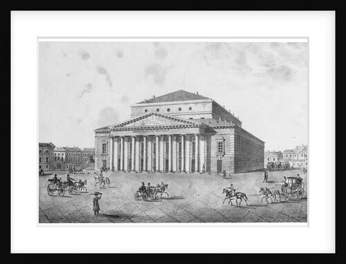 The Imperial Bolshoi Kamenny Theatre, St Petersburg, Russia, 1820s. by Anonymous