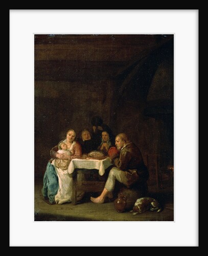 The Prayer Before Dinner, 17th century. by Pieter Meulener