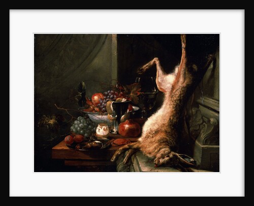 Still life with a Hare, c1680s. by Jan Baptist van Moerkerke