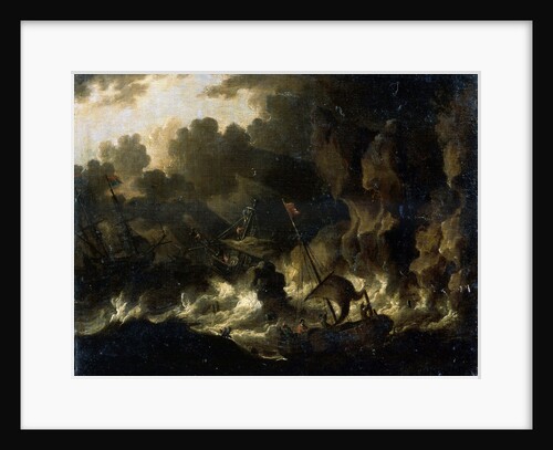 Stormy Sea, 17th century by Dutch Master