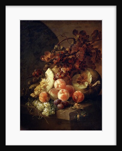 Still Life with Peaches, late 17th or early 18th century. by Jan Frans van Son