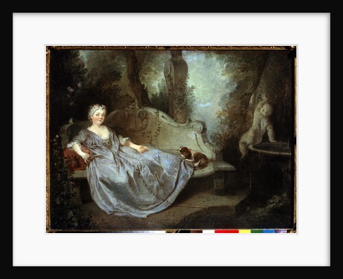 A Lady in a Garden, 18th century by Nicolas Lancret