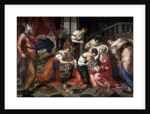 The Nativity of John the Baptist, 1550. by Jacopo Tintoretto
